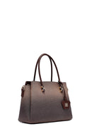 Woman Brown Long-Strap Printed Shoulder Bag | Derimod