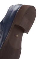 Men's Navy Blue Leather Classic Shoes | Derimod