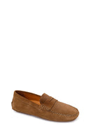Erkek Taba Süet Deri Loafer | Derimod