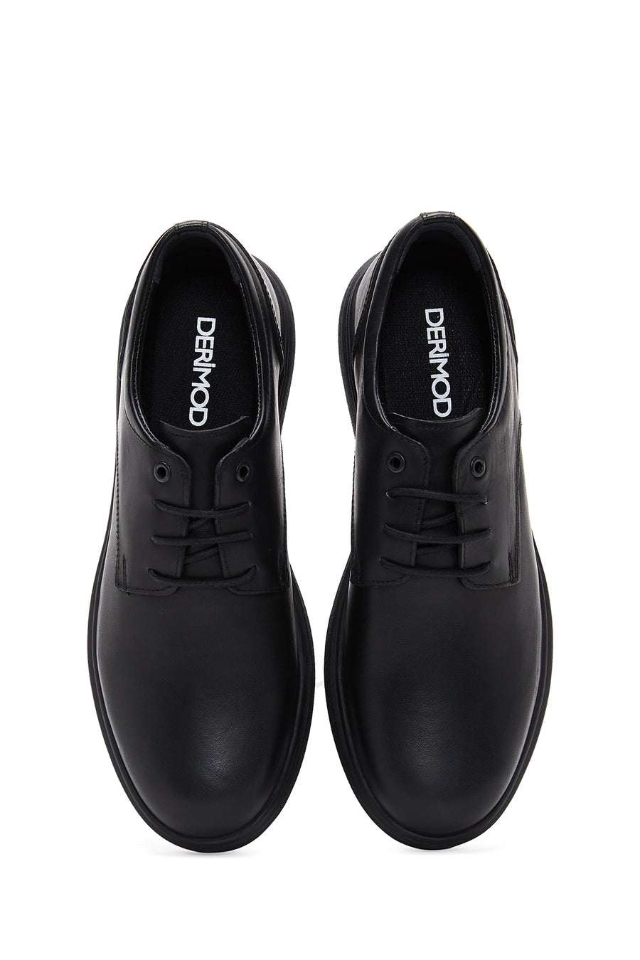 Men's Black Leather Casual Shoes