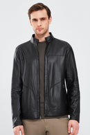 Clint Men's Brown Suede Double-Sided Leather Jacket | Derimod