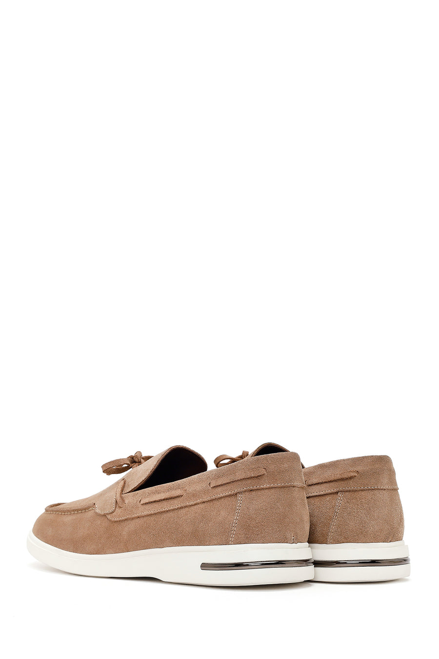 Erkek Vizon Süet Deri Casual Loafer
