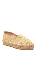 Kadın Bej Hasır Espadril | Derimod