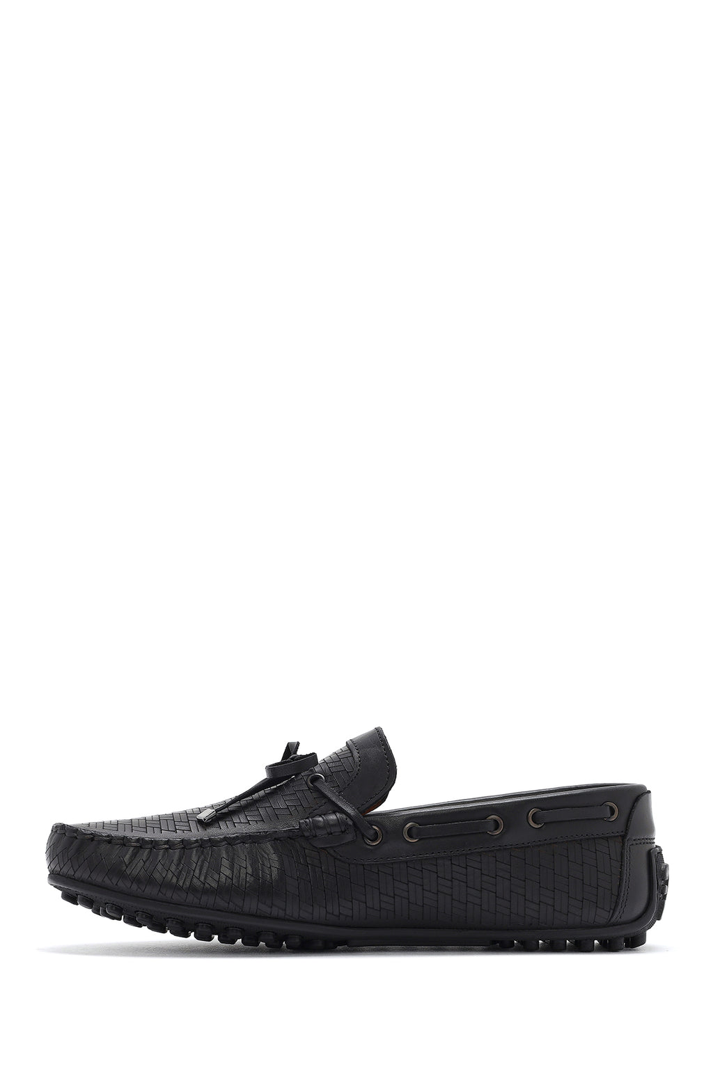 Erkek Siyah Deri Casual Loafer