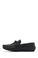 Men's Black Leather Casual Loafer | Derimod