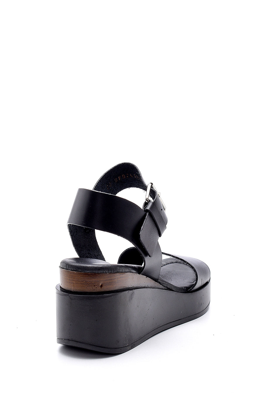 Women's High-Sole Leather Sandals