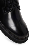 Male Black Lace-Up Leather Casual Shoes | Derimod