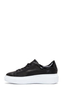 Women's Black Leather Sneaker | Derimod