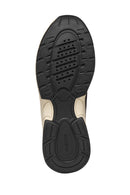 Geox Kadın Siyah D Zarvıa A - Mesh+Pearl.Gbk Bağcıklı Kalın Tabanlı Deri Sneaker | Derimod