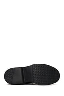Male Black Lace-Up Leather Casual Shoes | Derimod