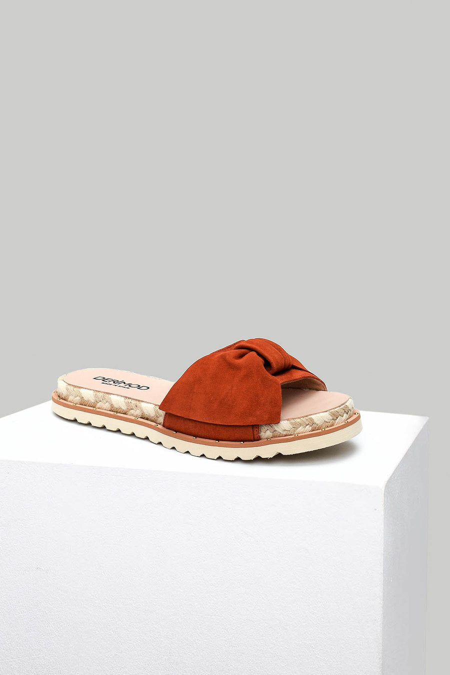 Orange Women's Suede Slippers