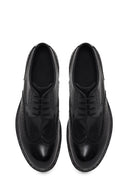 Male Black Lace-up Leather Casual Shoes | Derimod