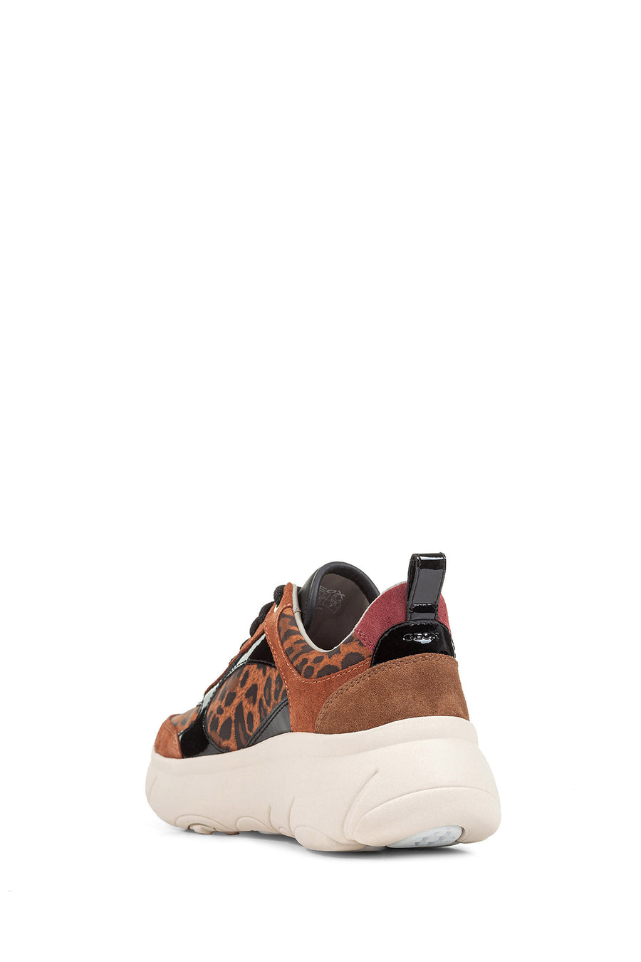 Geox Kadın Taba Nebula 2.0 X Bağcıklı Kalın Tabanlı Sneaker