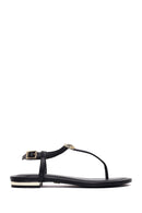 Woman Black Flip-Flop Sandal | Derimod