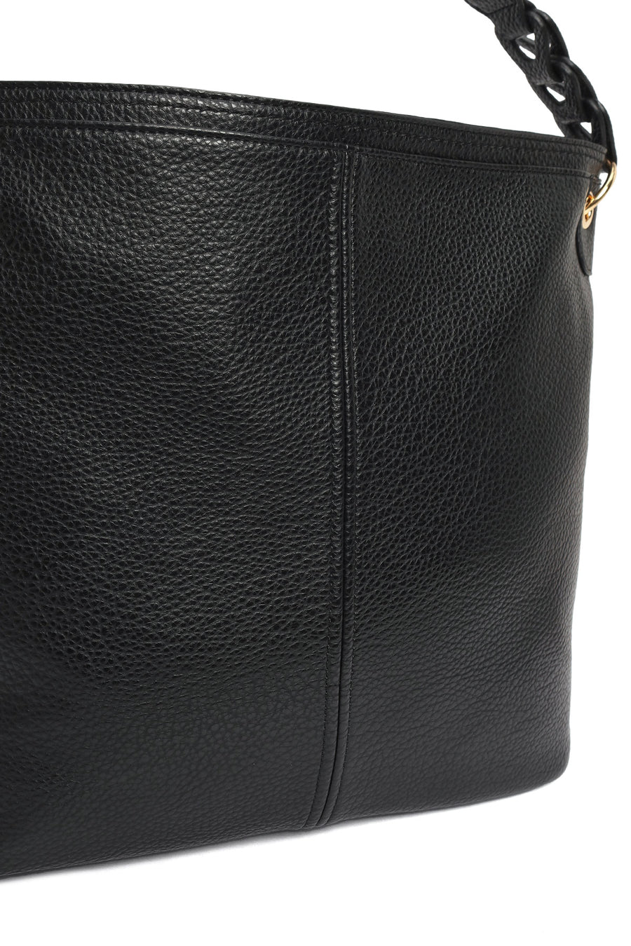 Woman Black Long-Strap Shoulder Bag