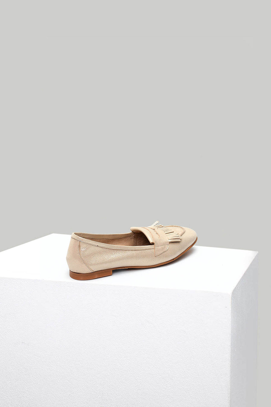 Yellow Women's Leather Loafer