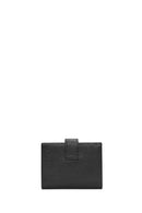 Men's Black Leather Card Holder | Derimod