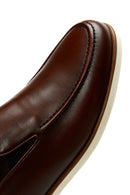 Erkek Kahverengi Deri Casual Loafer | Derimod