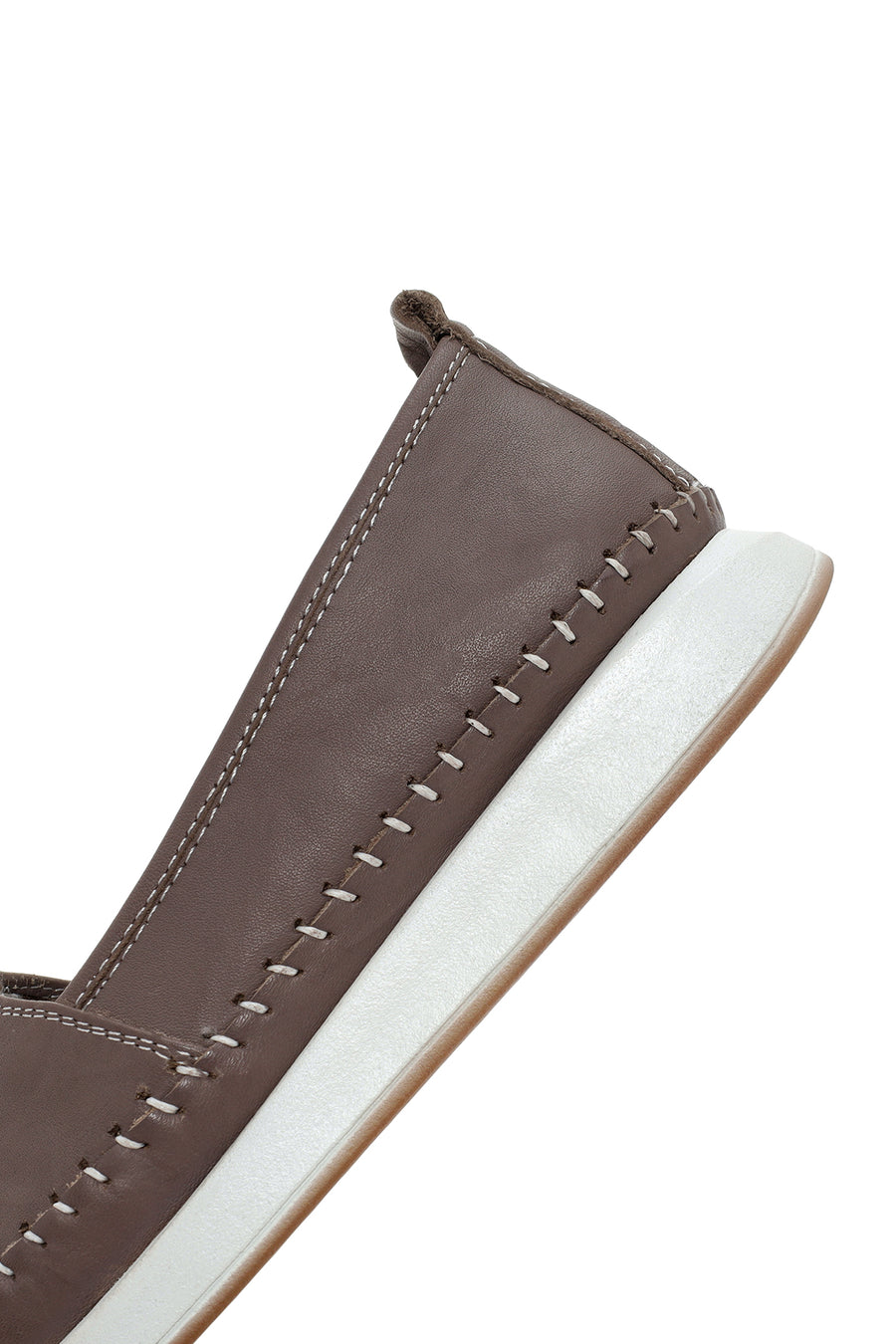 Kadın Vizon Kalın Tabanlı Deri Comfort Loafer