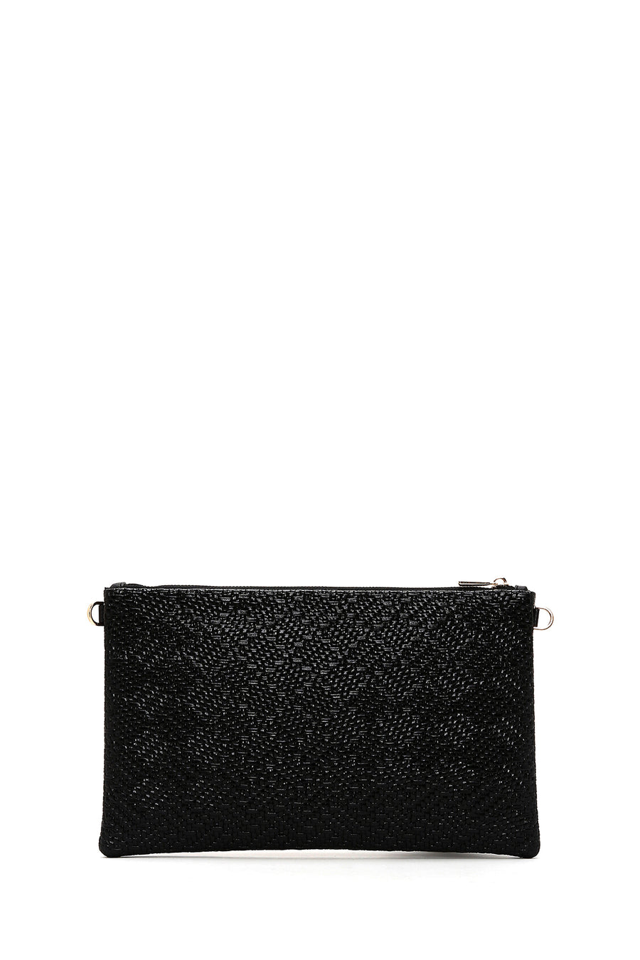 Women's Black Long Chain Strap Clutch Bag