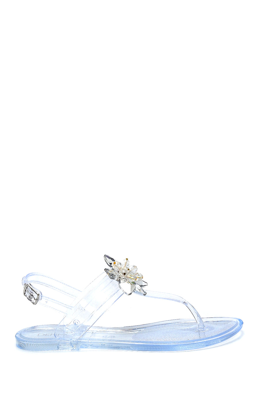 Women's Casual Flip-Flip Sandals with Stone Accessories 21SFE4926PV | Derimod