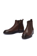 Men's Brown Leather Chelsea Boots | Derimod