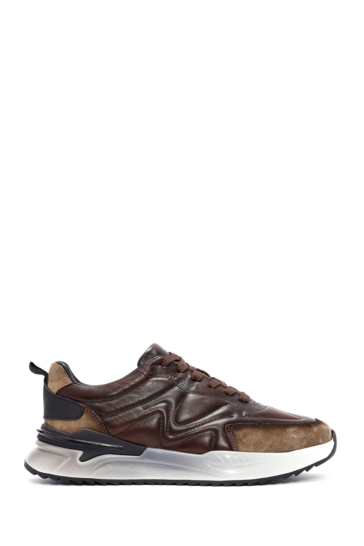 Men's Brown Lace-Up Leather Sneaker 24WFD611814 | Derimod