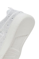 Women's White Stone Sneaker | Derimod