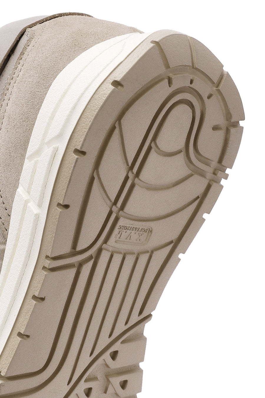 Men's Beige Lace-up Leather Sneaker