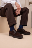 Male Brown Lace-up Suede Casual Shoes | Derimod