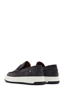 Erkek Gri Süet Deri Casual Loafer | Derimod