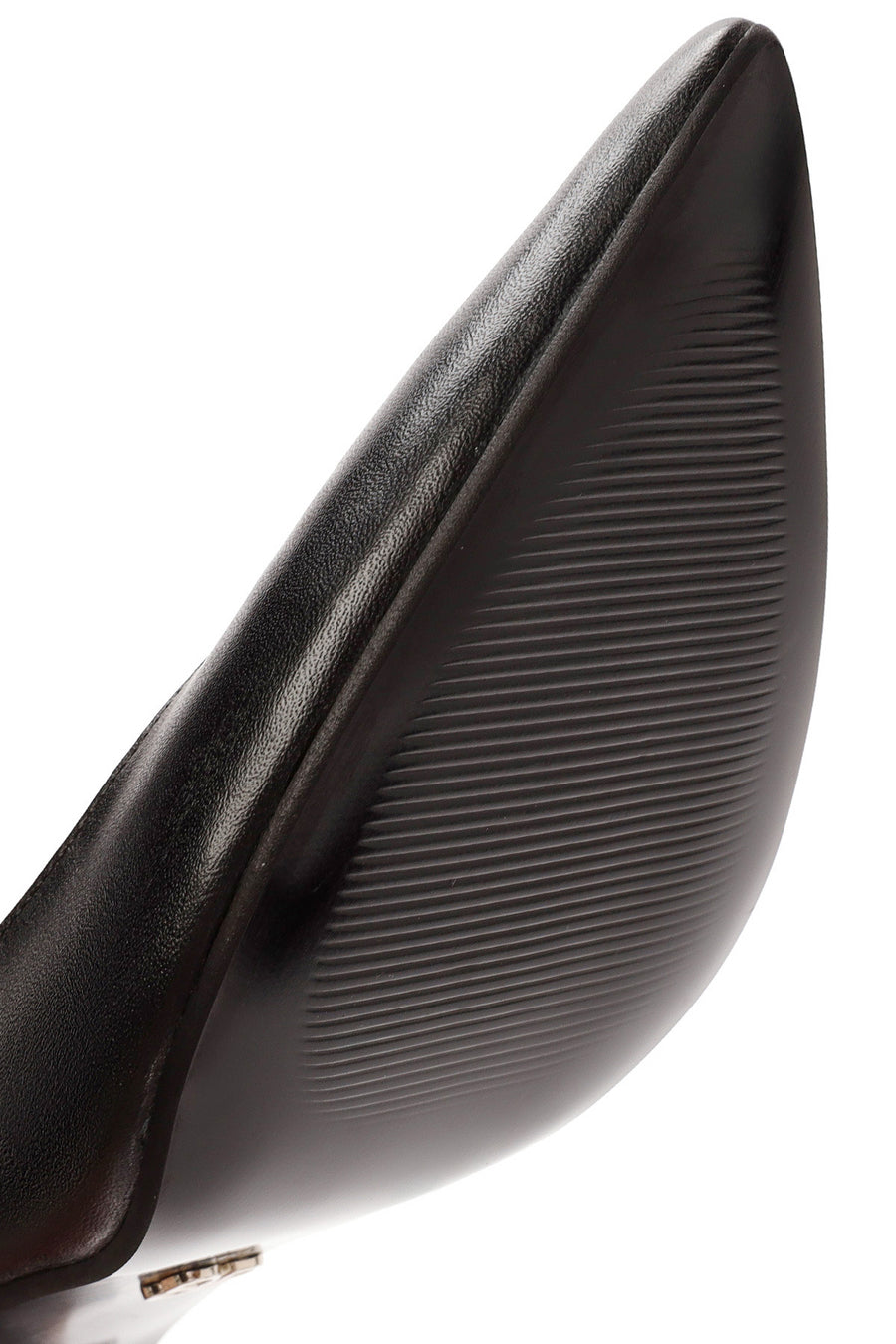 Kadın Siyah İnce Topuklu Deri Stiletto