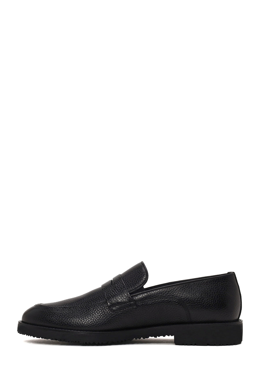 Male Black Leather Classic Loafer