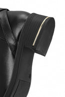 Women's Black Zippered Buckle Detailed Boots | Derimod