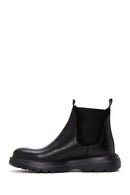 Men's Black Leather Casual Boots | Derimod