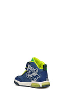 Geox Boy Navy Blue J Cow Boy Banded Ankle Sneakers | Derimod