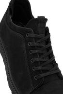 Men's Black Lace-up Leather Sneaker | Derimod