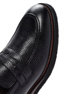 Men's Black Leather Casual Loafer | Derimod