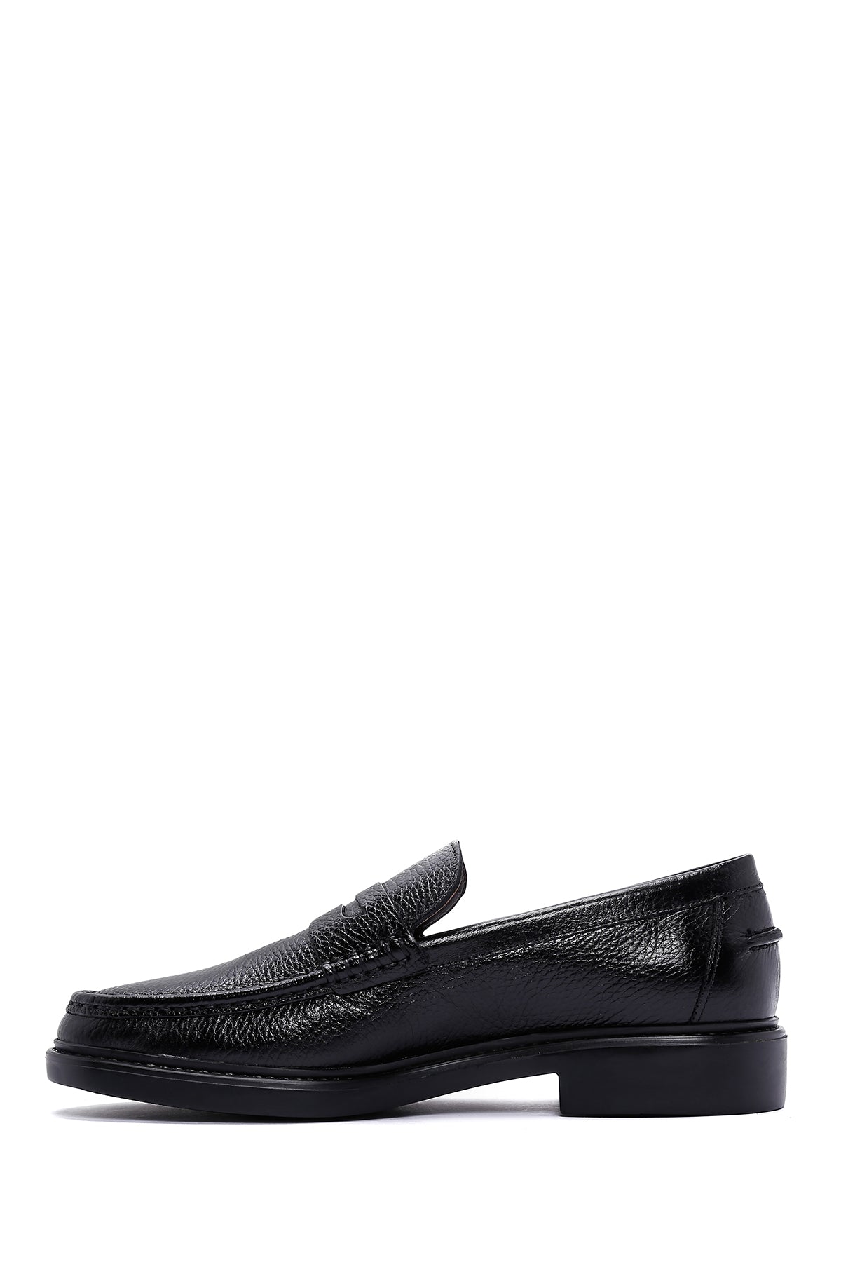 Erkek Siyah Deri Casual Loafer