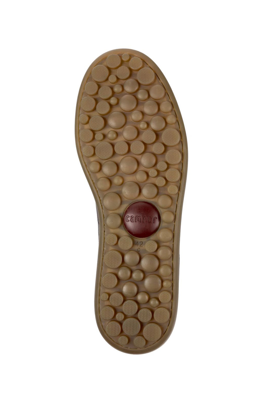 Camper Men's Brown Pelotas Ariel Leather Sneaker