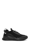 Men's Black Lace-Up Fabric Sneakers | Derimod