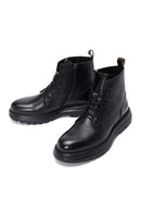 Men's Black Leather Boots | Derimod