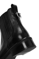 Women's Black Leather Chelsea Boots | Derimod