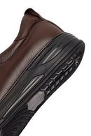Erkek Kahverengi Deri Sneaker | Derimod
