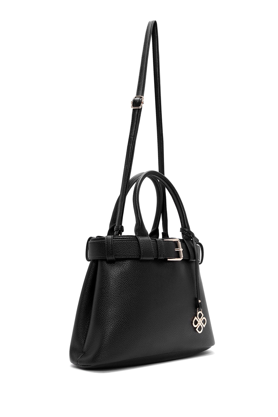 Women's Black Long Strap Shoulder Bag