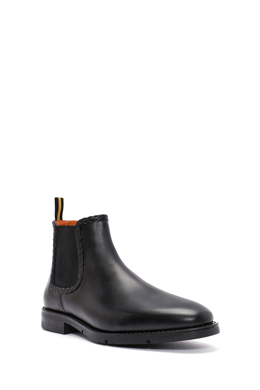 Men's Black Leather Chelsea Boots