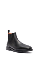 Men's Black Leather Chelsea Boots | Derimod