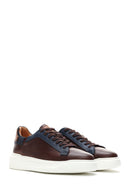 Men's Brown Leather Thick Sole Sneaker | Derimod