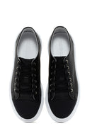 Men's Black Lace-up Leather Sneaker | Derimod