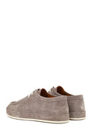 Men's Gray Suede Leather Casual Shoes | Derimod